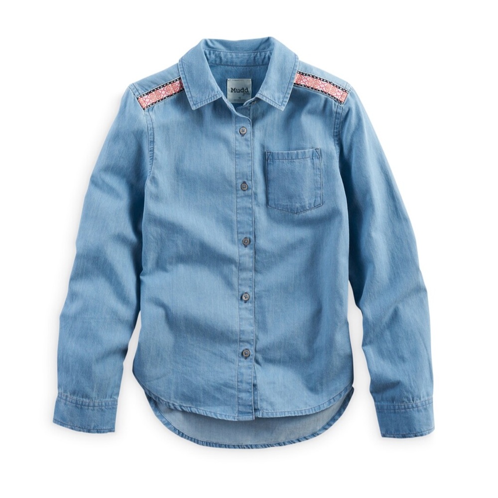 Mudd button front chambray shirt 10
